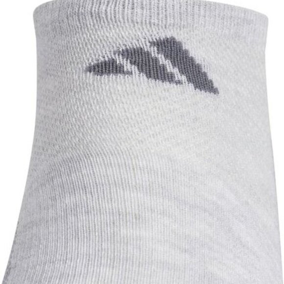 Adidas AllDay No Show Socks 3-Pair Gray/White Sz 12–16 NWT Stocking Stuffer - Picture 8 of 11
